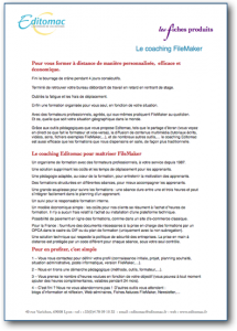 Fiche Produit Coaching